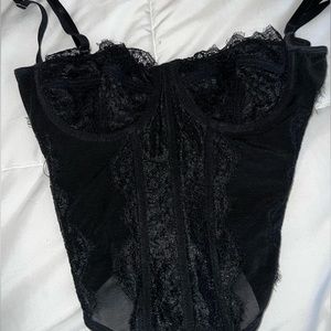 Black Lace Corset Size Medium